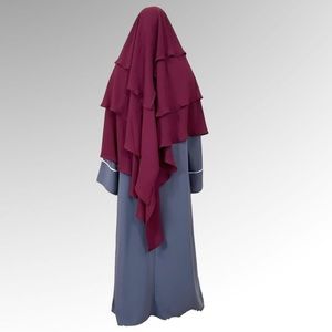 Butterfly khimar hijab Multi-layered khimar with hijab and niqab